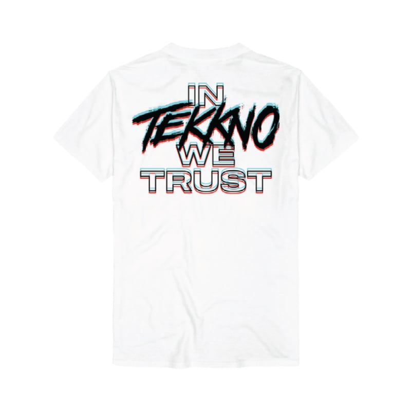 In Tekkno We Trust White Tshirt by Electric Callboy