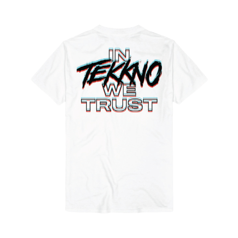 In Tekkno We Trust White Tshirt by Electric Callboy
