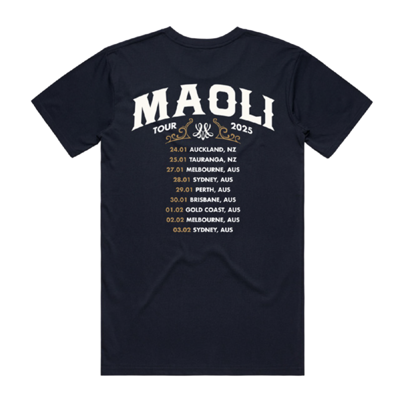 Island Country Tour Navy Tshirt by Maoli