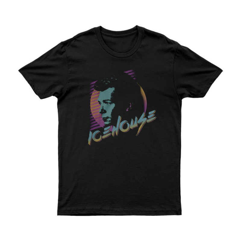 Retro 80’s Face Black Tshirt by Icehouse