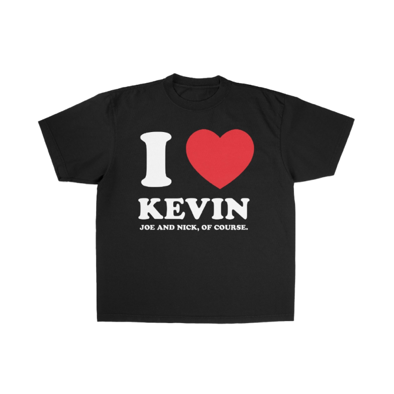 I Love Kevin Black Tshirt by Jonas Brothers