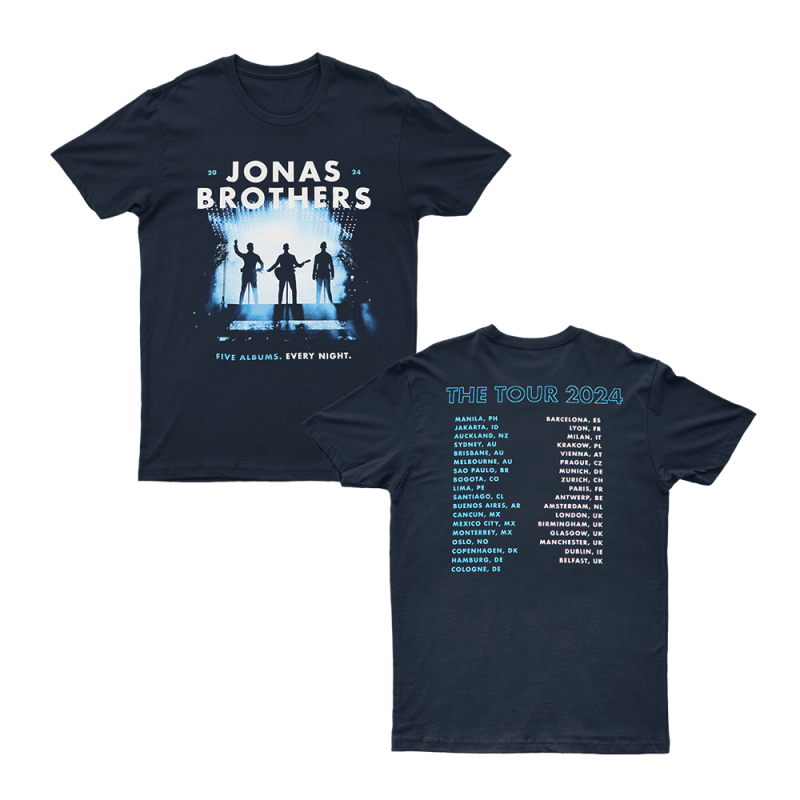 Navy Tour Tshirt by Jonas Brothers