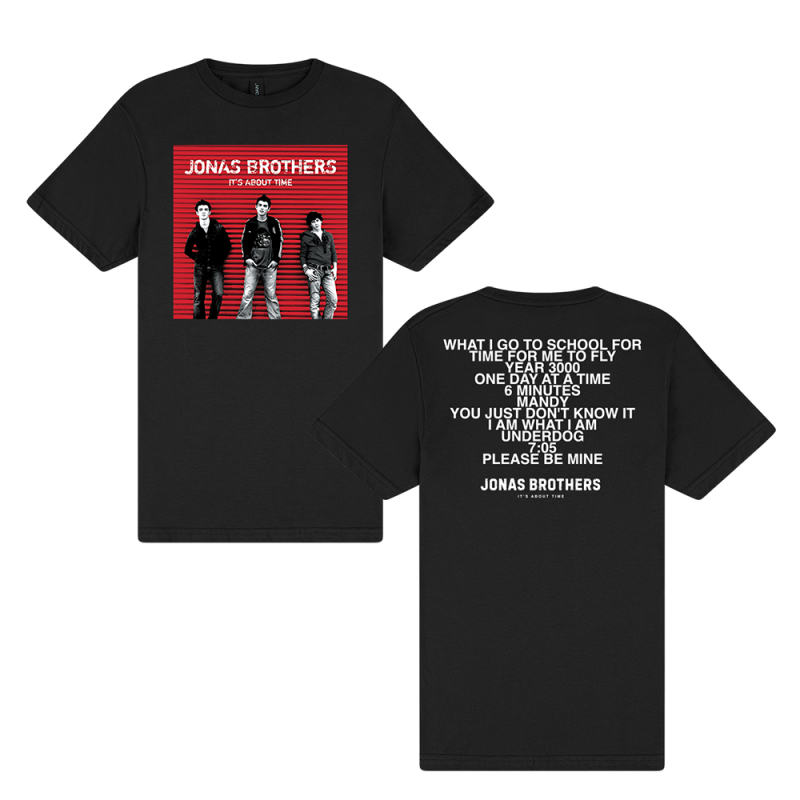 Classics - It's About Time Black Tshirt by Jonas Brothers