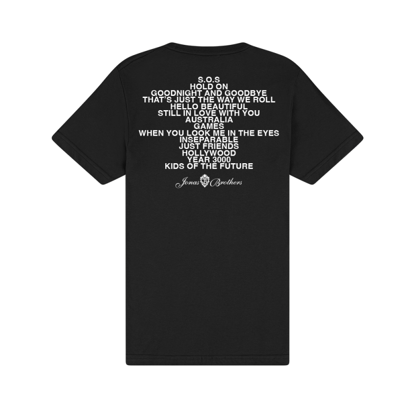 Classics - Jonas Brothers Black Tshirt by Jonas Brothers