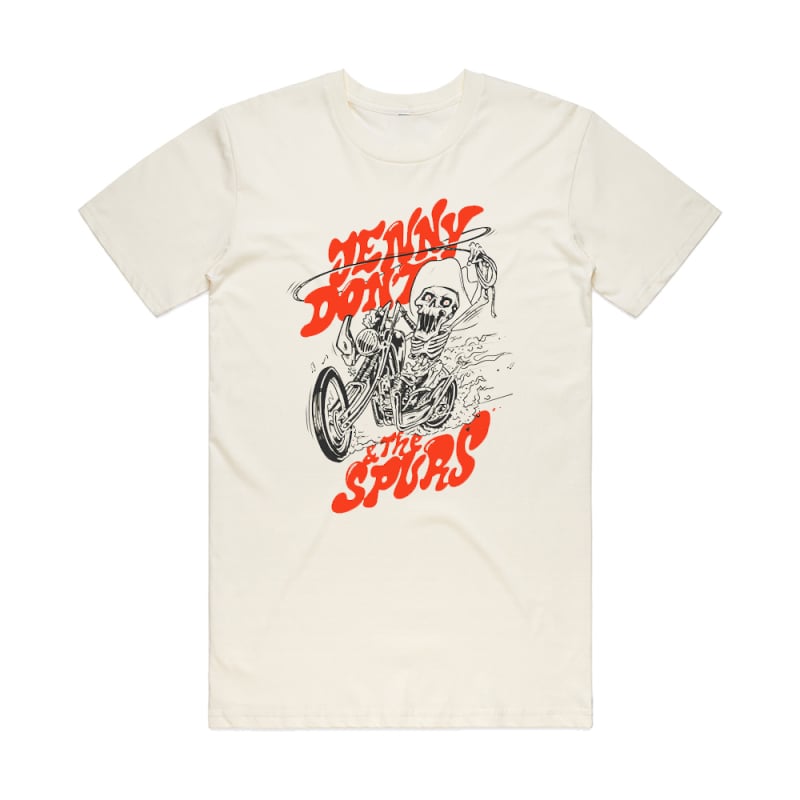 Motorcycle Natural Tshirt by Jenny Don't And The Spurs