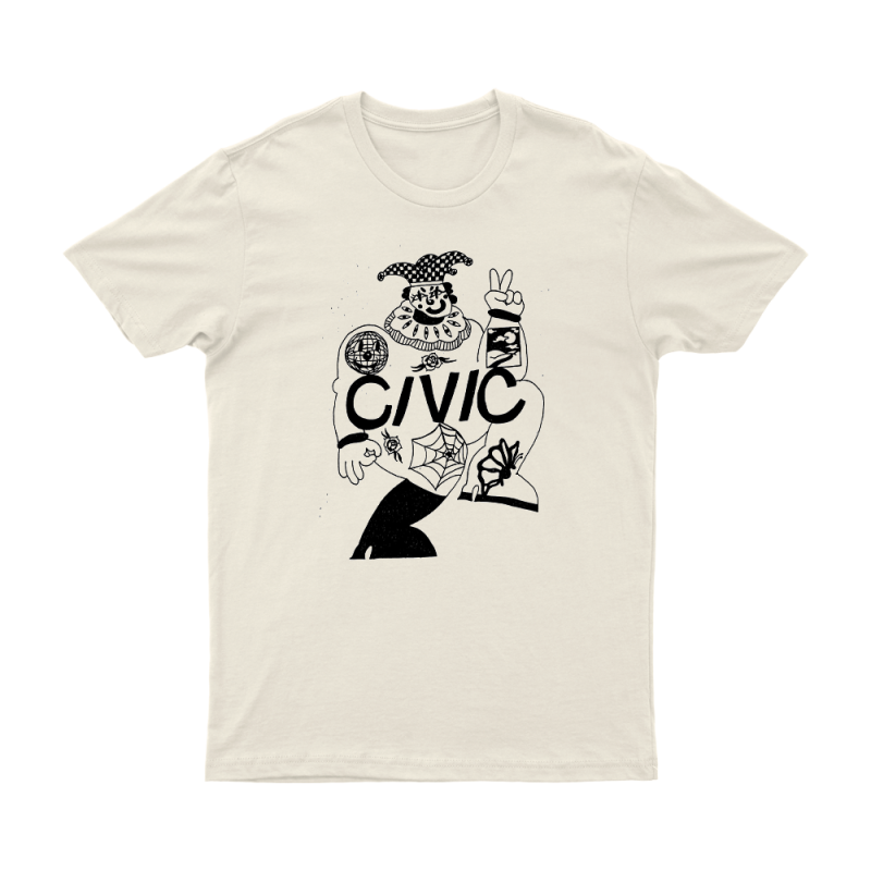 Clown Natural Tshirt by Civic