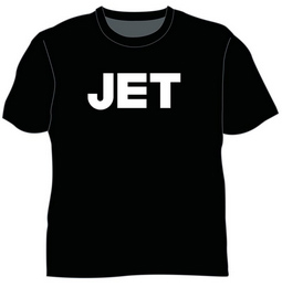 Classic Logo Black Tshirt (No Back Print) by Jet