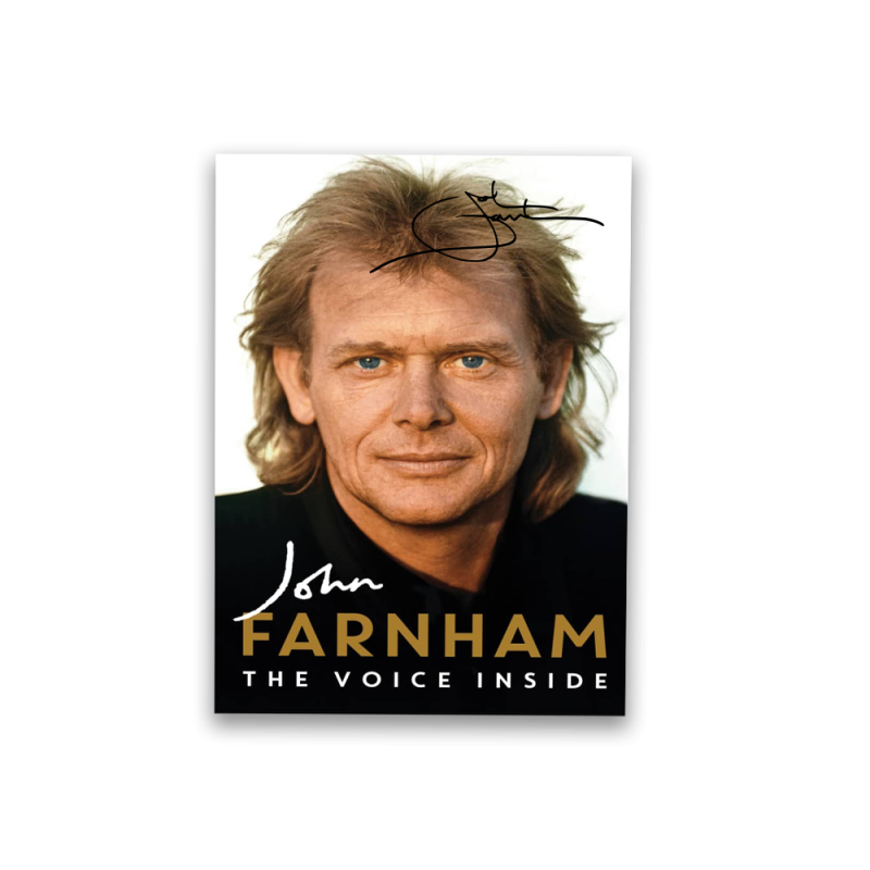 The Voice Inside Book + White Tshirt (SIGNED BOOK) by John Farnham