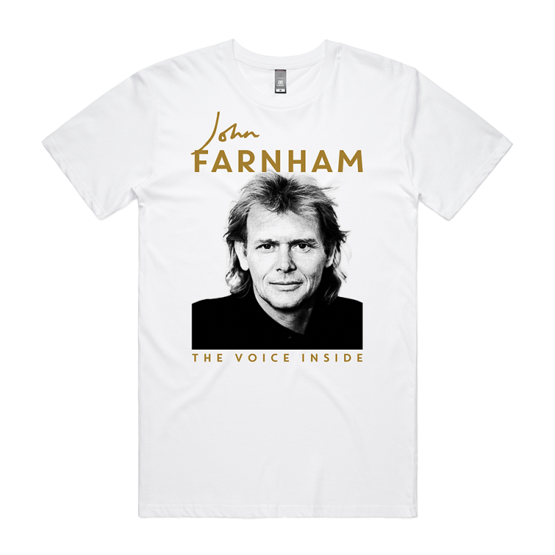 The Voice Inside Book + White Tshirt (SIGNED BOOK) by John Farnham