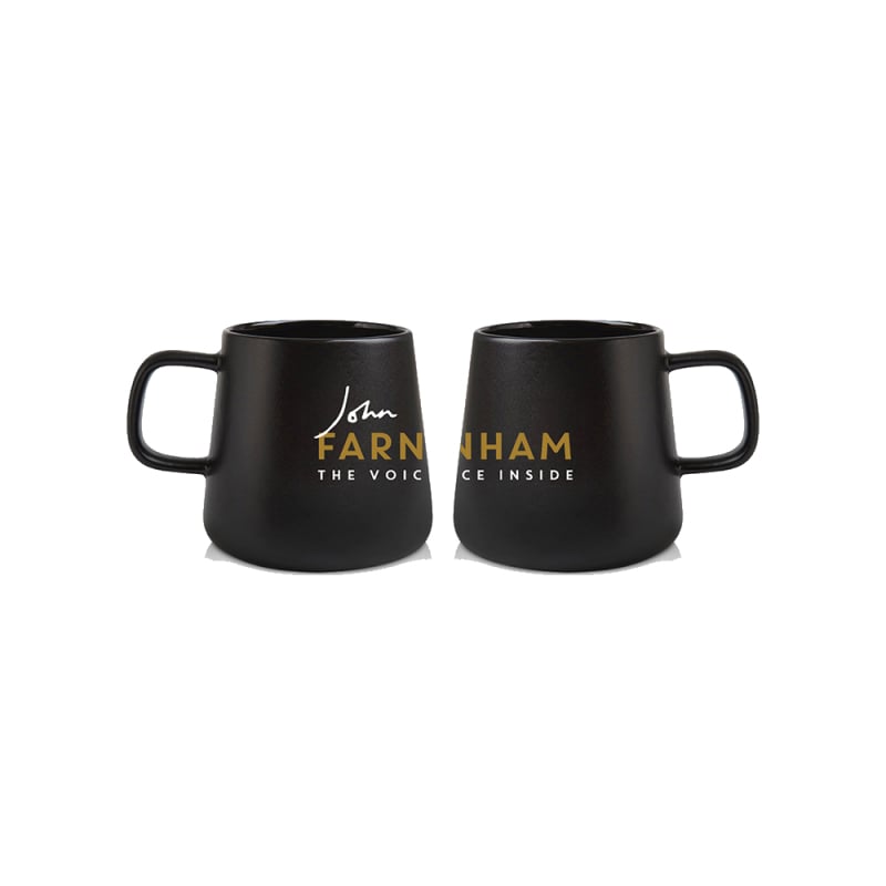 The Voice Inside Black Mug by John Farnham