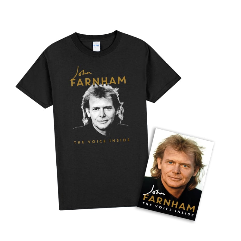 The Voice Inside Book + Tshirt by John Farnham