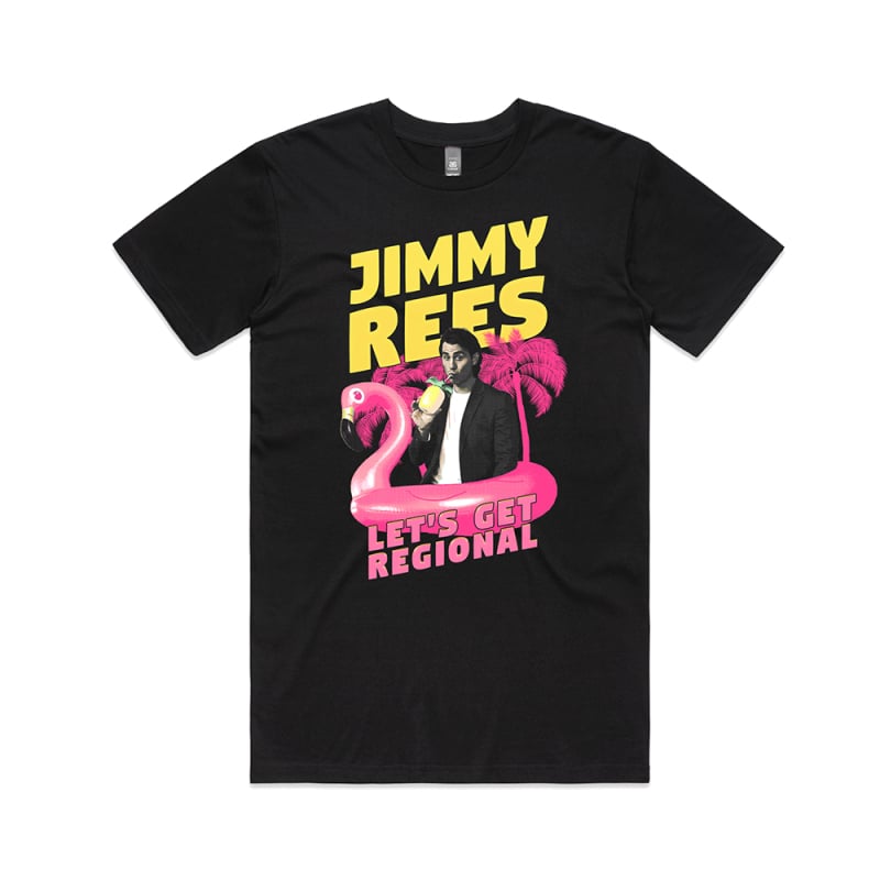 LETS GET REGIONAL BLACK TOUR TSHIRT by Jimmy Rees
