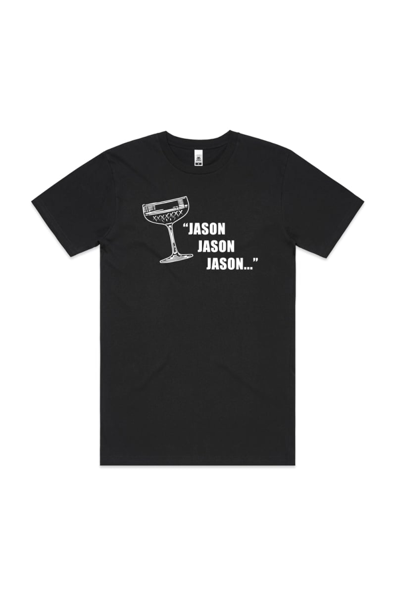 Jason, Jason, Jason Mens Black Tshirt by Jimmy Rees