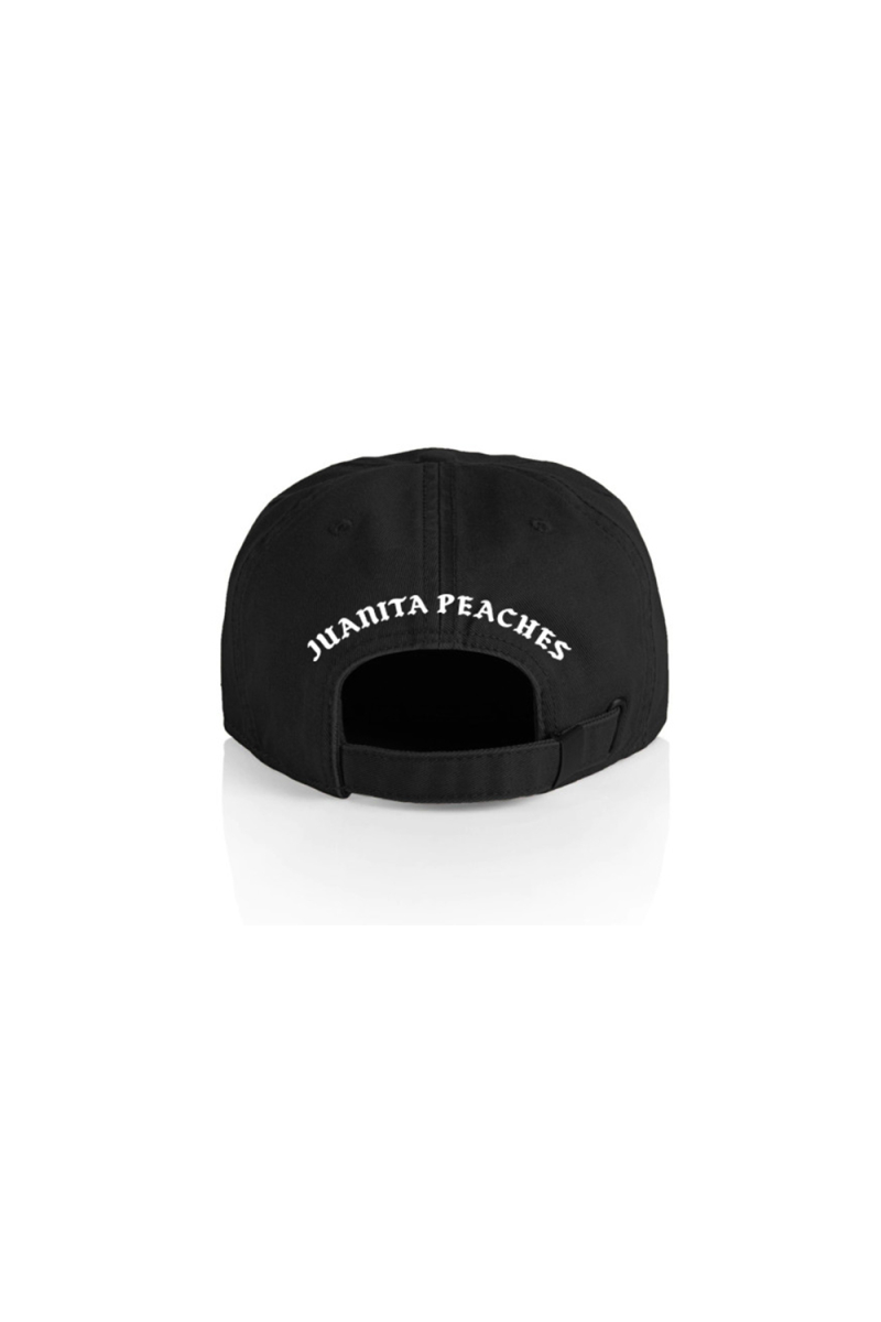 JUANITA PEACHES ROSE BLACK CAP by Snacc Boss
