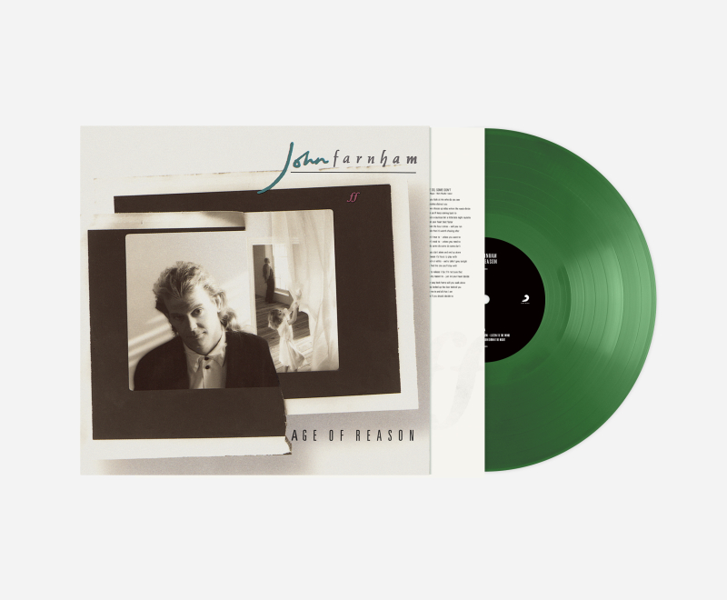 Age of Reason 35th Anniversary Green Vinyl + Archival White Tshirt by John Farnham