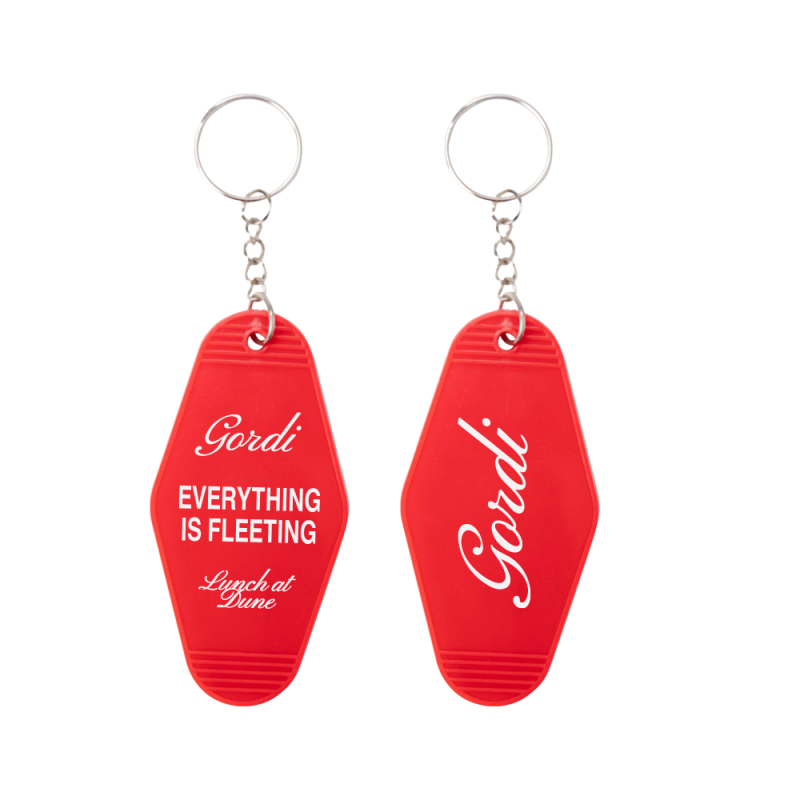 Everything Is Fleeting Red Keychain by Gordi