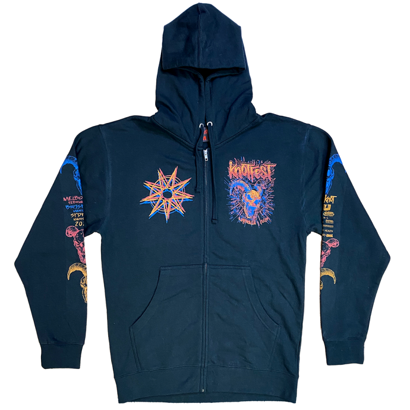 SKULL BANG BLACK ZIP-HOOD by Knotfest