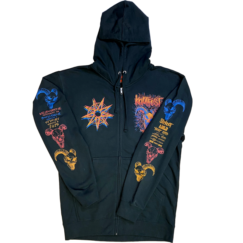 SKULL BANG BLACK ZIP-HOOD by Knotfest