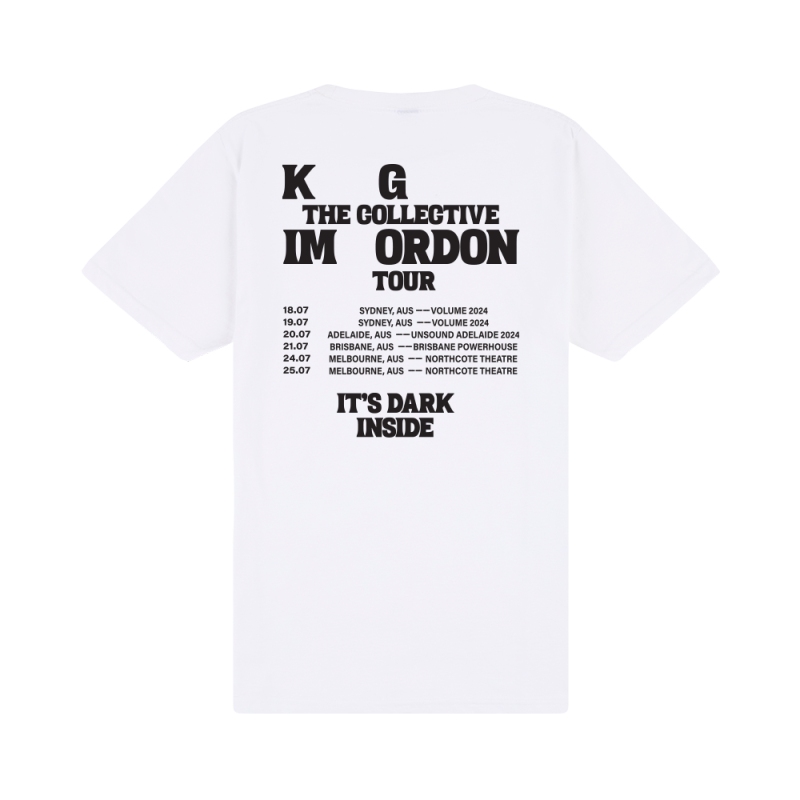 WHITE TOUR TEE by Kim Gordon