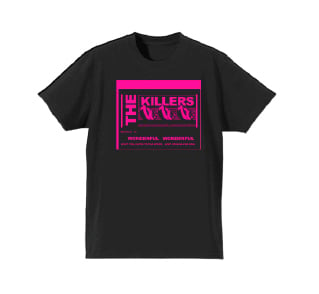 Wonderful Lyric Black Tshirt by The Killers