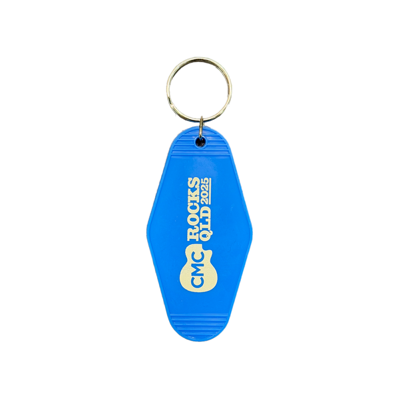 Kelpie Badge Blue Keyring by CMC ROCKS QLD 2025