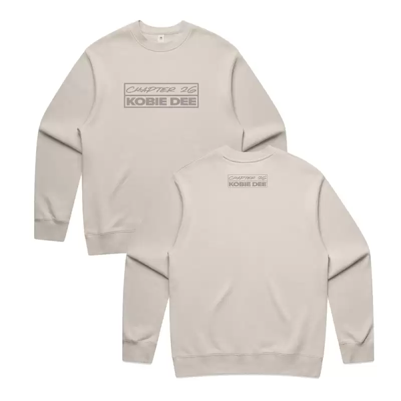 Kobie Dee - Chapter 26 Logo Bone Crewneck by Bad Apples Music