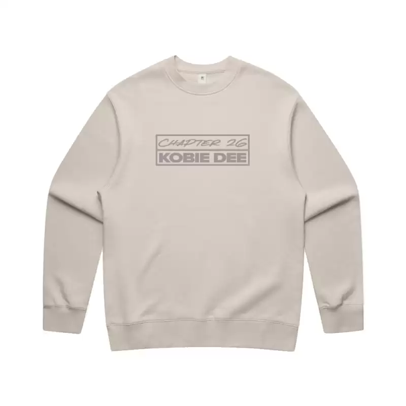Kobie Dee - Chapter 26 Logo Bone Crewneck by Bad Apples Music