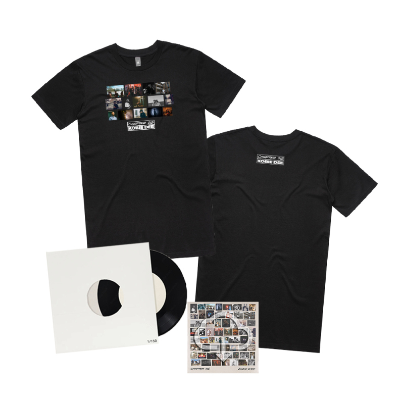 Kobie Dee - Chapter 26 Photo Black Tshirt + Digital Download + 7'' Vinyl by Bad Apples Music