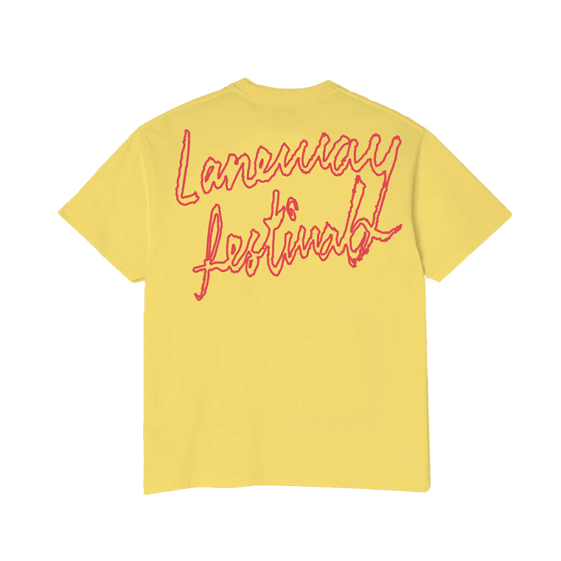 (2025) AROUND THE SUN YELLOW TSHIRT by Laneway Festival