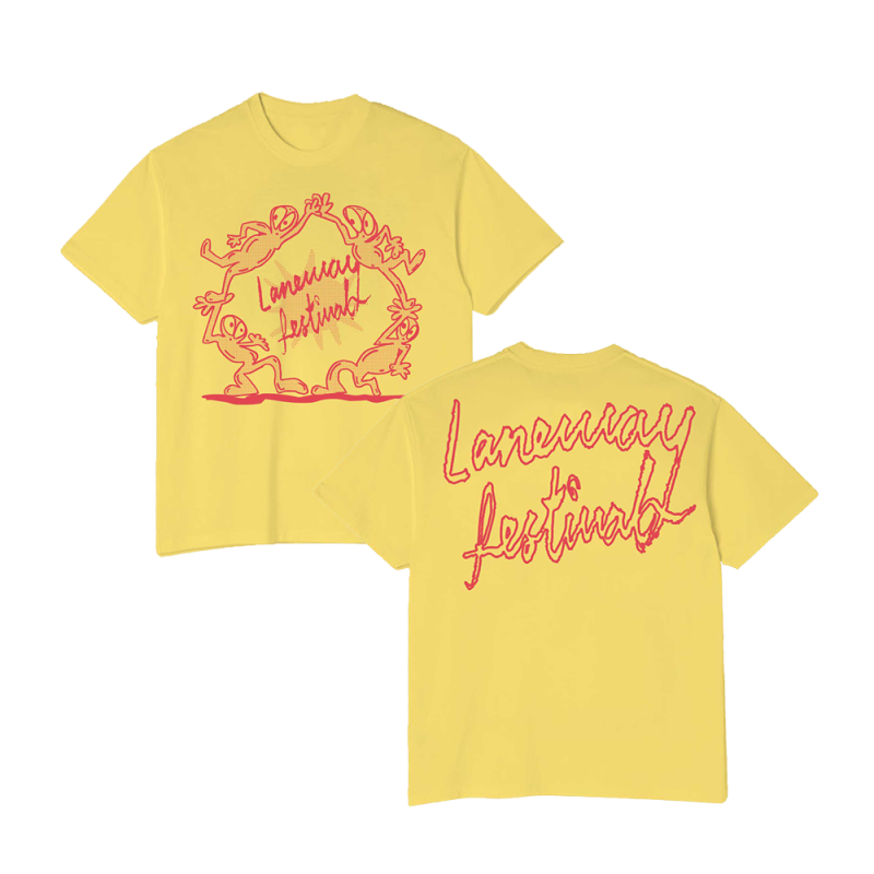 (2025) AROUND THE SUN YELLOW TSHIRT by Laneway Festival