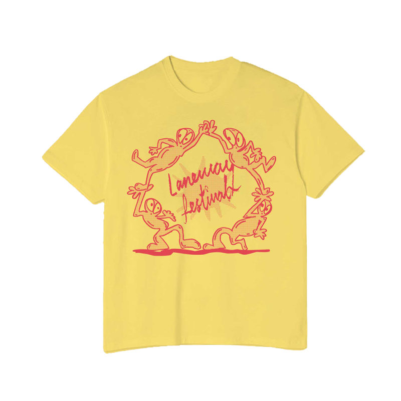 (2025) AROUND THE SUN YELLOW TSHIRT by Laneway Festival