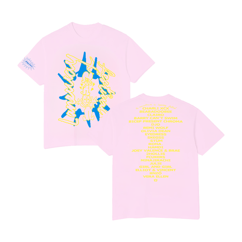 (2025) LINEUP '25 PINK TSHIRT by Laneway Festival