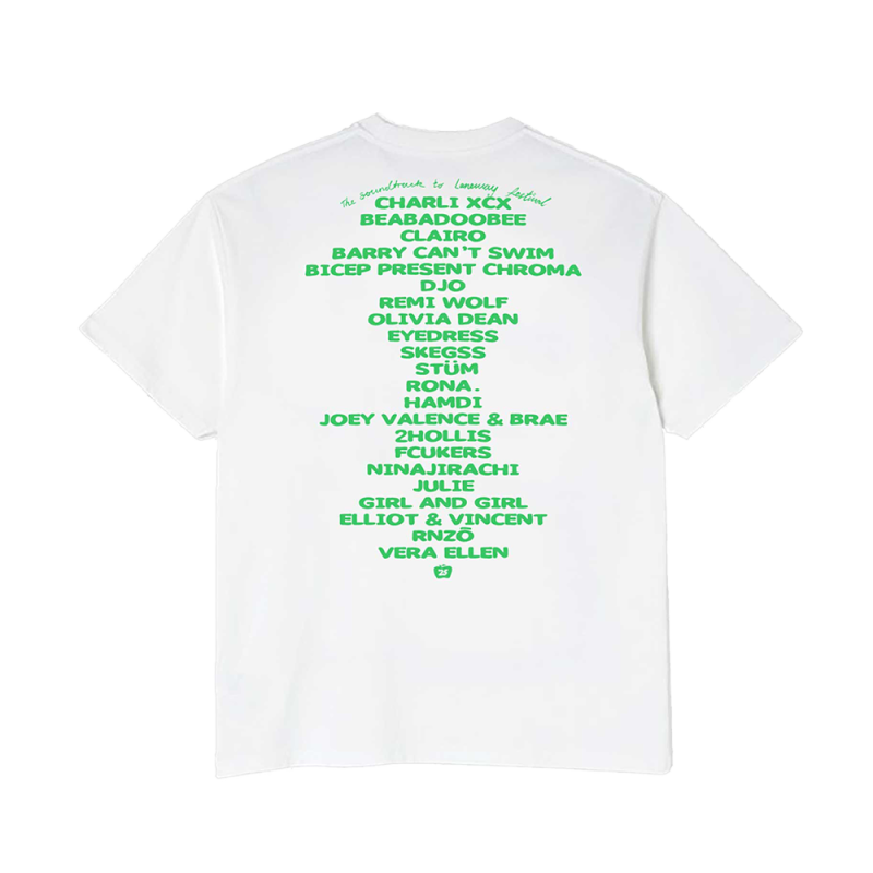 (2025) LINEUP '25 WHITE TSHIRT by Laneway Festival