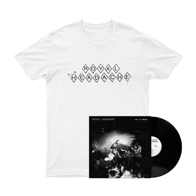 Live In America LP (Black Vinyl) + White Tshirt by Royal Headache