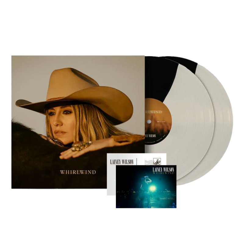 Whirlwind - Black/White Vinyl 2LP (Fan Club Exclusive) - Signed Insert by Lainey Wilson