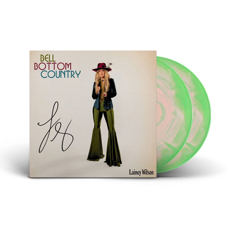 Bell Bottom Country (Watermelon Swirl) 2LP Vinyl SIGNED COPY by Lainey Wilson