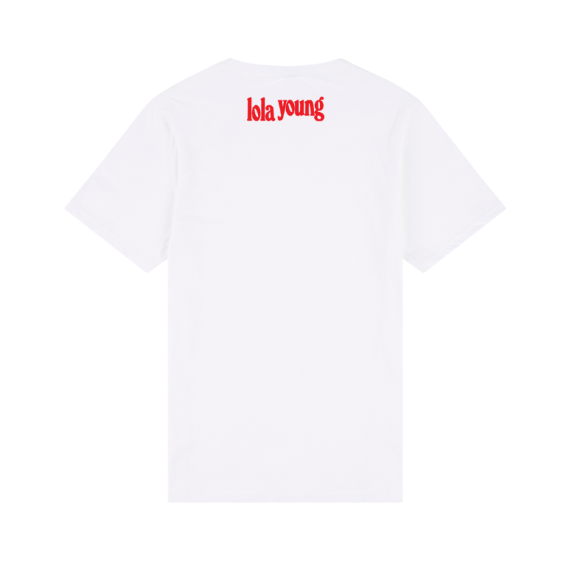 WHITE TOUR TSHIRT by Lola Young