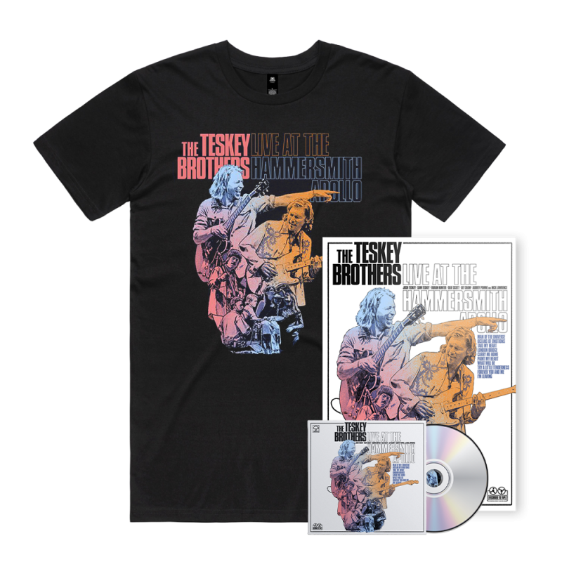 Live At The Hammersmith Apollo CD + Merch Bundle by The Teskey Brothers