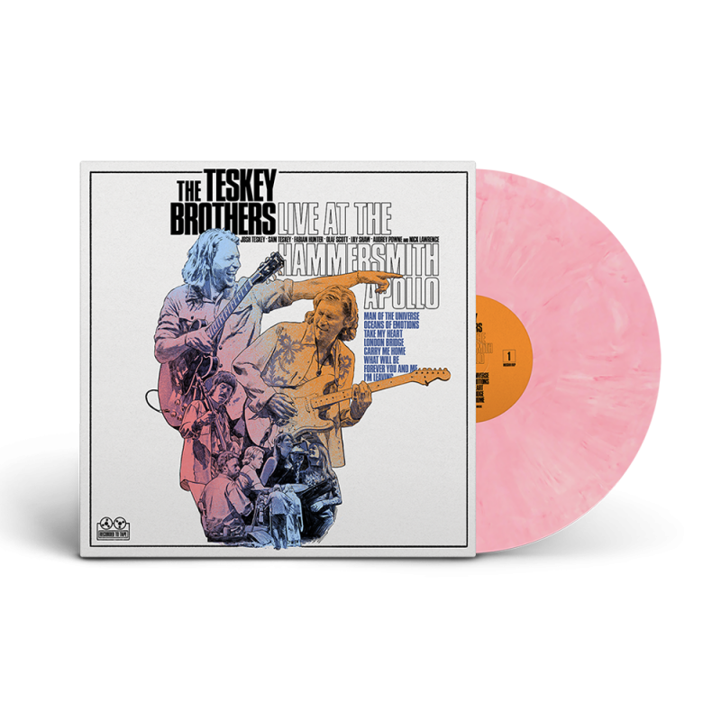 Live At The Hammersmith Apollo Pink Marble 1LP + Merch Bundle by The Teskey Brothers