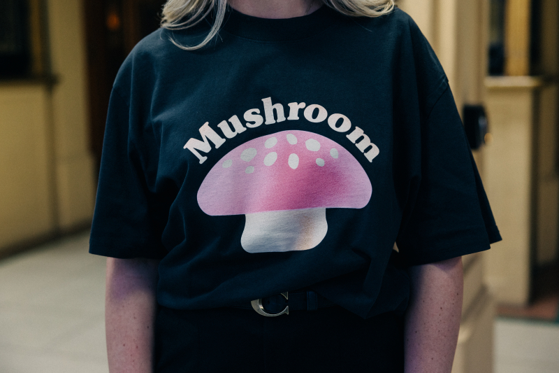 Exclusive Limited Edition Mushroom Logo Charcoal Tshirt by Mushroom