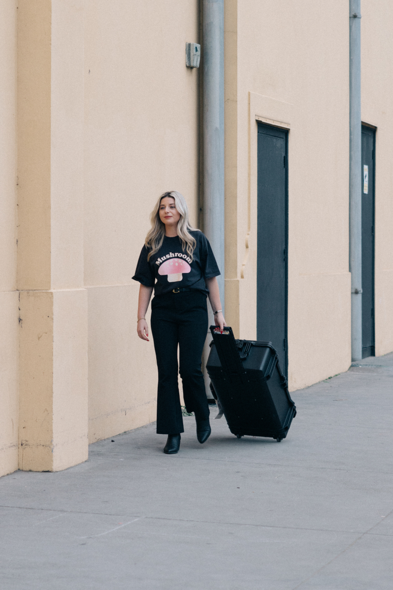 Exclusive Limited Edition Mushroom Logo Charcoal Tshirt by Mushroom