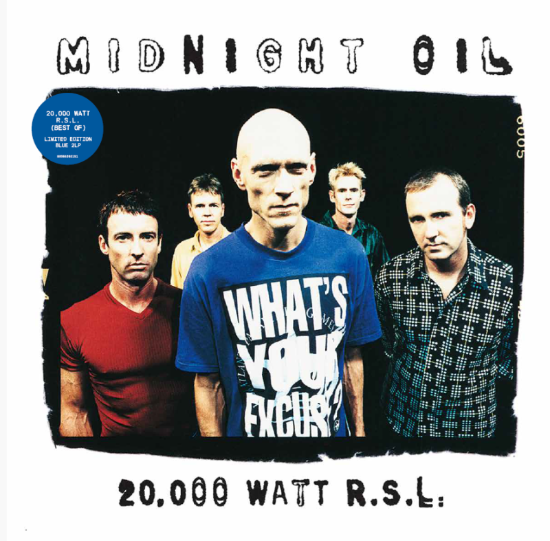 20,000 Watt R.S.L. (Best Of) 2LP Blue Vinyl by Midnight Oil