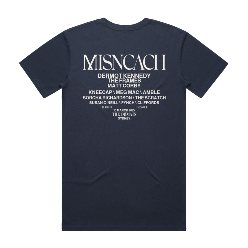 EVENT TEE BLUE by Misneach Festival