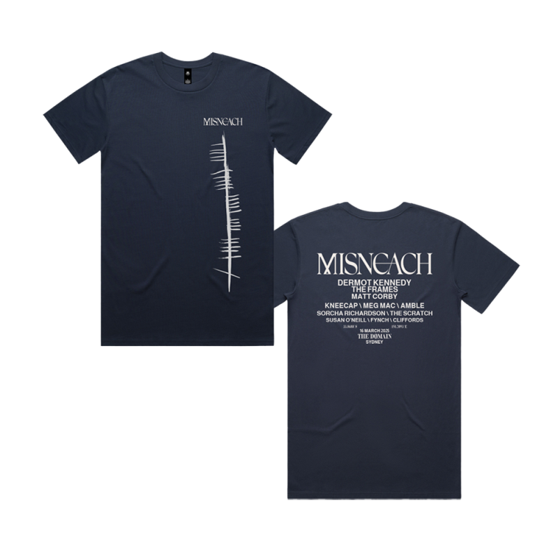 EVENT TEE BLUE by Misneach Festival