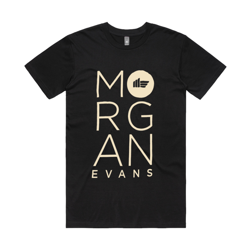 Palm Trees Black Tshirt by Morgan Evans