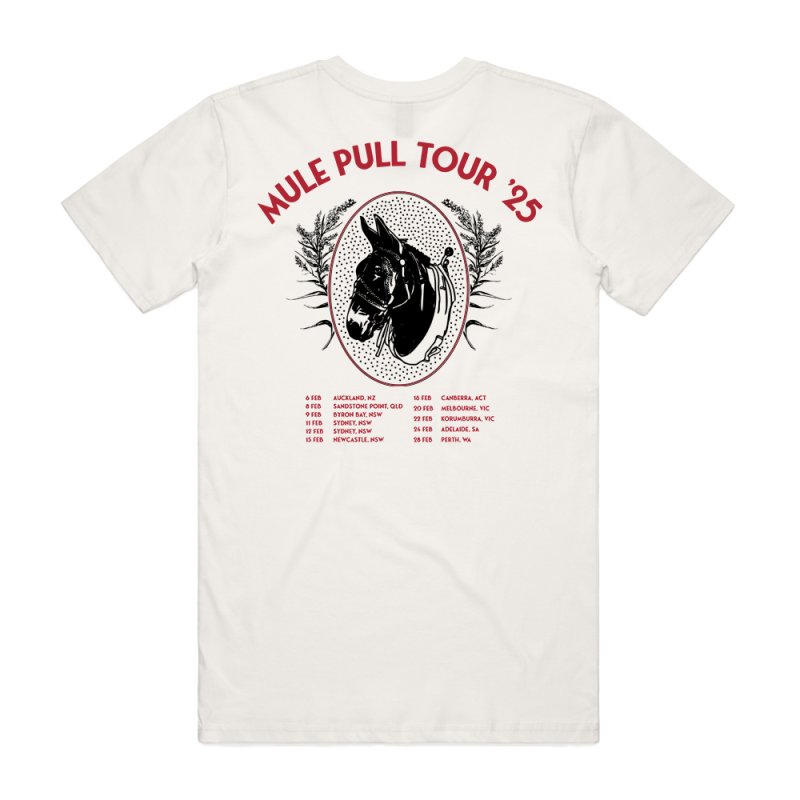 Mule Pull Tour Natural Tshirt by Tyler Childers