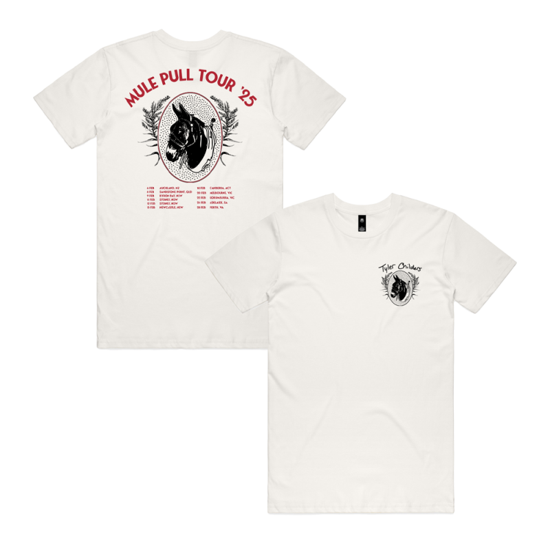 Mule Pull Tour Natural Tshirt by Tyler Childers