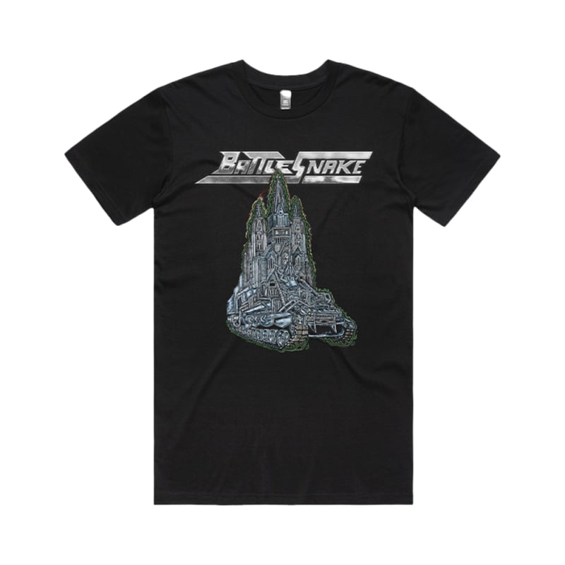 Motorsteeple Black Album Tshirt + Digital Download by Battlesnake