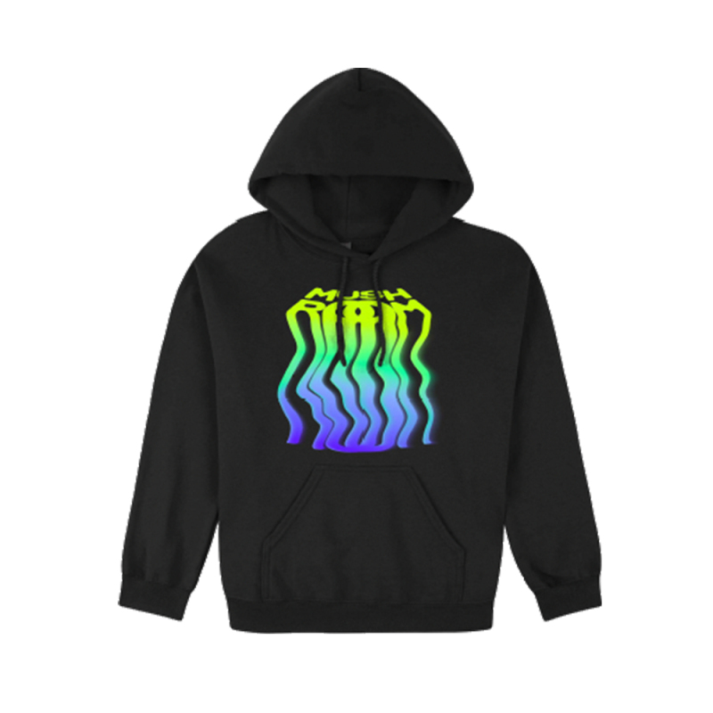 Mushroom Y2K Black Hoodie by Mushroom