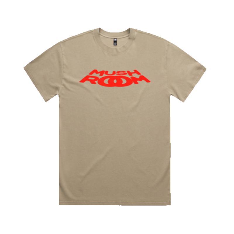 Mushroom Y2K Faded Khaki Tshirt by Mushroom